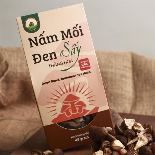 Nấm Mối Đen Sấy Thăng Hoa, 45gr, Đặc Sản Bảy Núi An Giang