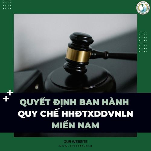 Quyết Định Về Việc Ban Hành Quy Chế Tổ Chức Và Hoạt Động Của Hiệp Hội Đầu Tư Xây Dựng – Dịch Vụ Nông, Lâm Nghiệp Miền Nam