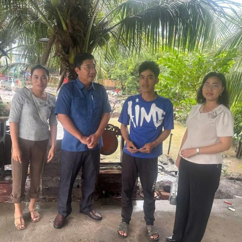 Xã Vĩnh Bình Kịp Thời Hỗ Trợ Người Dân Bị Sập Nhà Do Mưa Bão