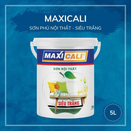 Sơn Phủ Nội Thất Siêu Trắng Maxi Cali 5 Lít