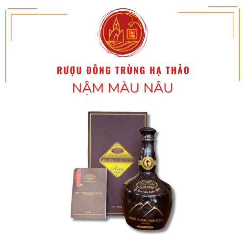 Rượu Đông Trùng Hạ Thảo - Nậm Màu Nâu