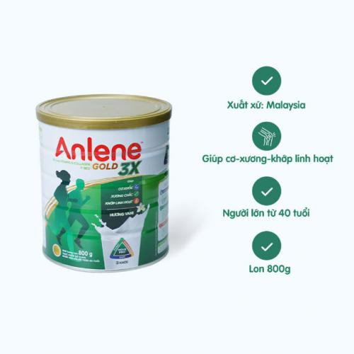 Sữa Anlen 3X Lon 800gr (Trên 40 Tuổi)