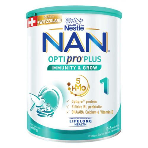 Sữa NAN OPTIPRO PLUS 1 Lon 400gr (0-6 Tháng)